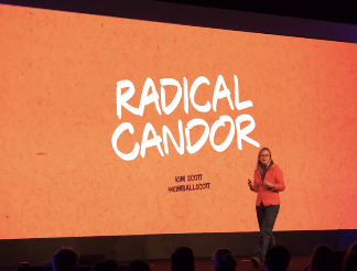 Still from a Radical Candor keynote