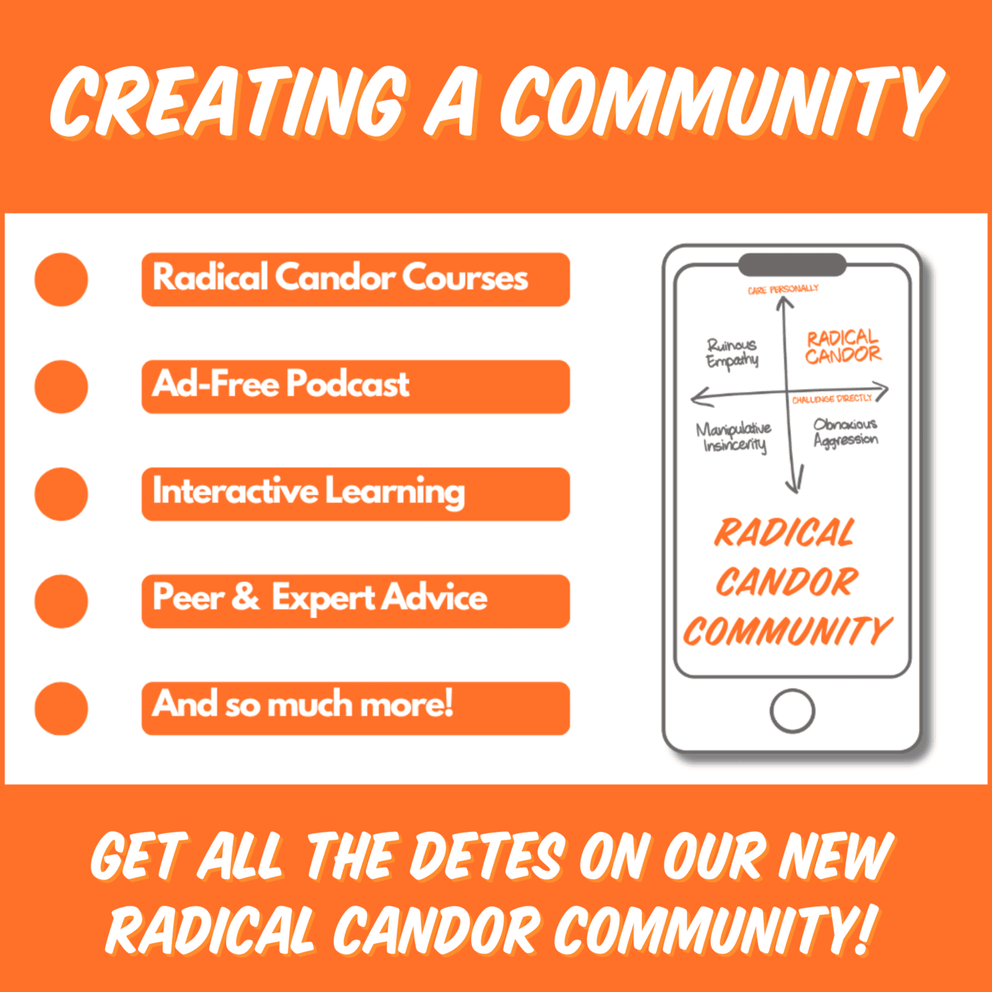 Creating the Radical Candor Community 6 | 32