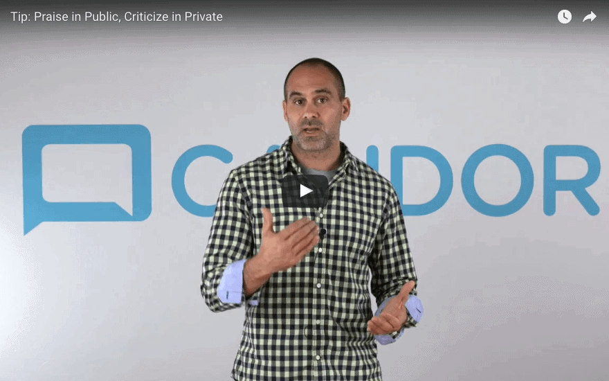 Video Tip: Praise in Public, Criticize in Private