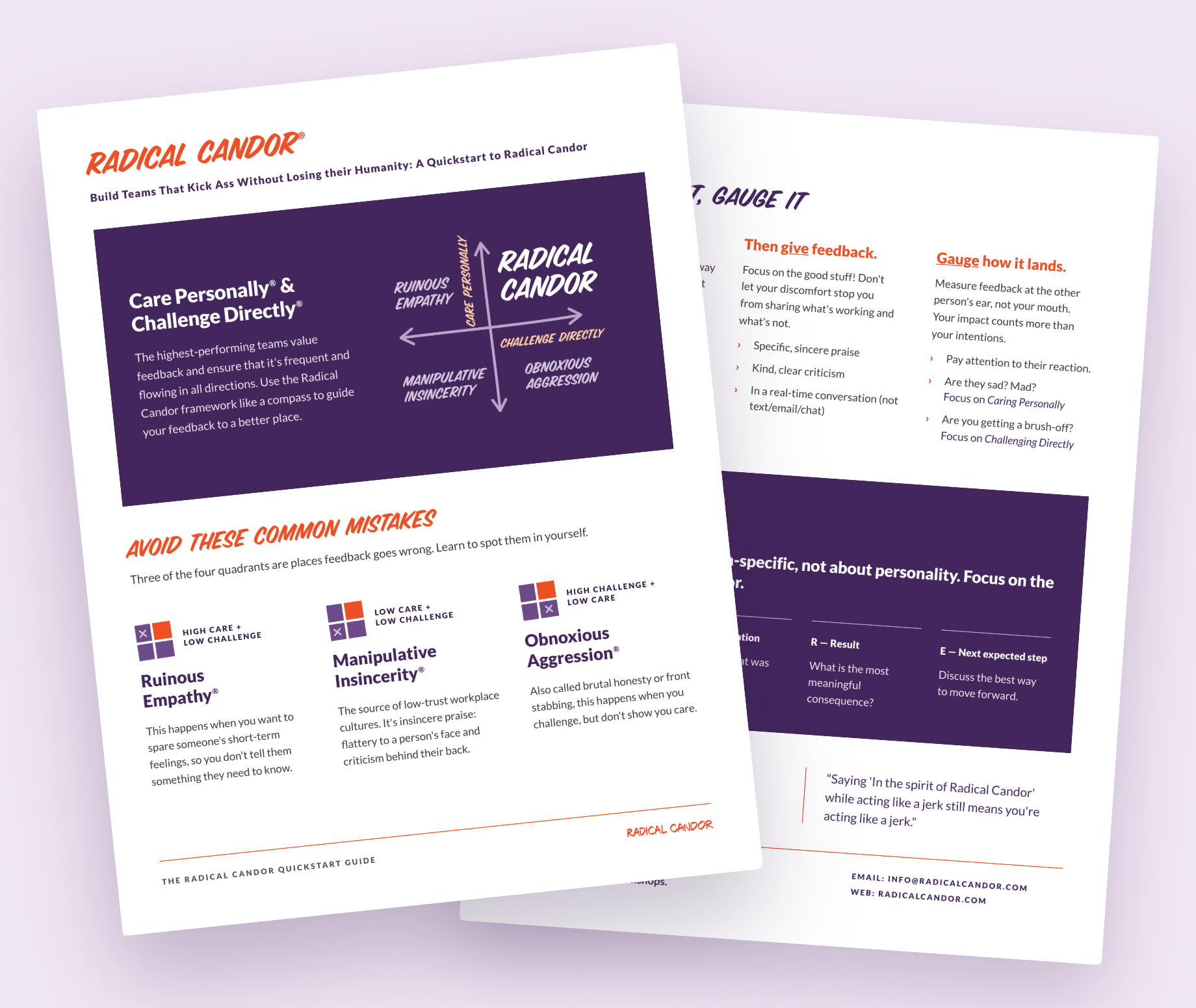 The Radical Candor Quickstart Guide