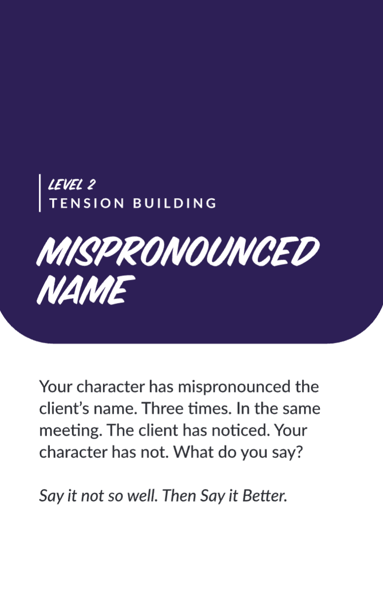 Character card: Madame Icewater, marketing manager