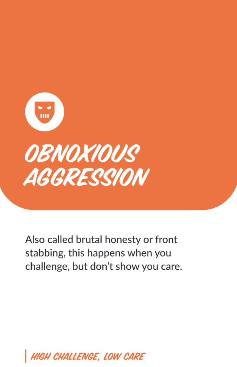 Obnoxious Aggression card