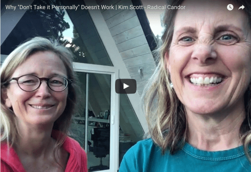 Video: Why To Avoid "Don’t Take It Personally"