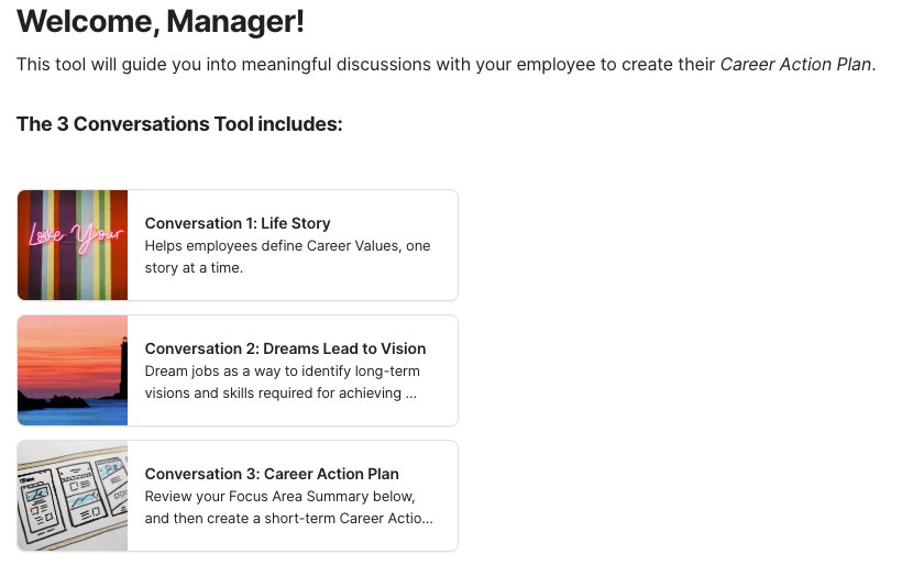 Big 3: Career Conversations